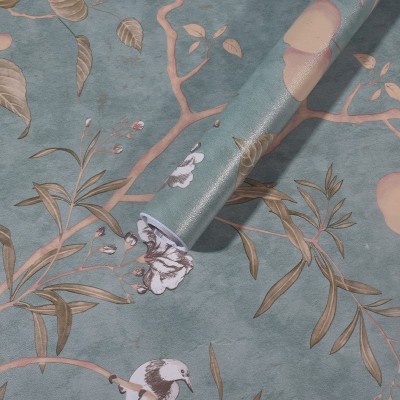 墙纸自粘家用PVC壁纸卧室装饰防水防潮墙贴批发wallpaper跨境专供图5