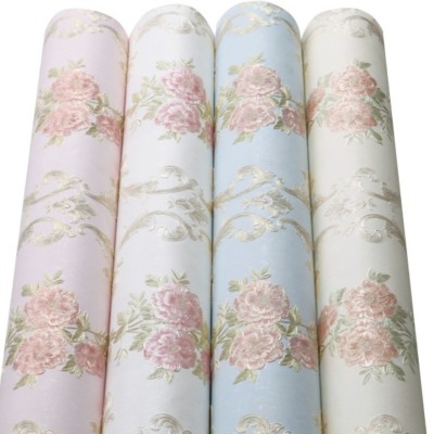 田园3D自粘墙纸精压无纺布卧室装饰贴纸客厅立体电视背景墙壁纸图5