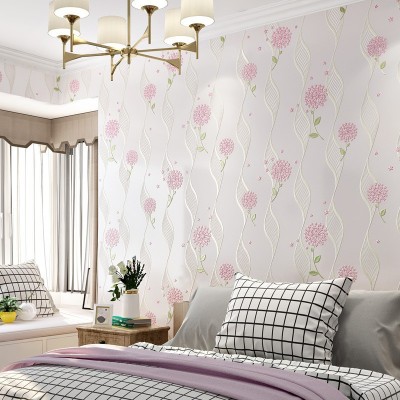 田园3D自粘墙纸精压无纺布卧室装饰贴纸客厅立体电视背景墙壁纸图3