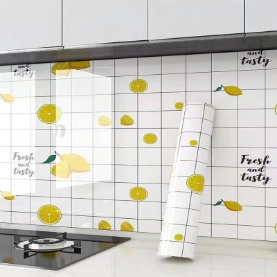 厨房防油贴纸装饰耐高温墙贴防水防潮橱柜瓷砖墙纸自粘铝箔纸灶台图2