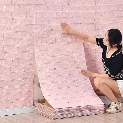 墙纸自粘3d立体墙贴防水防潮壁纸墙壁遮丑神器泡沫砖墙面装饰贴纸
