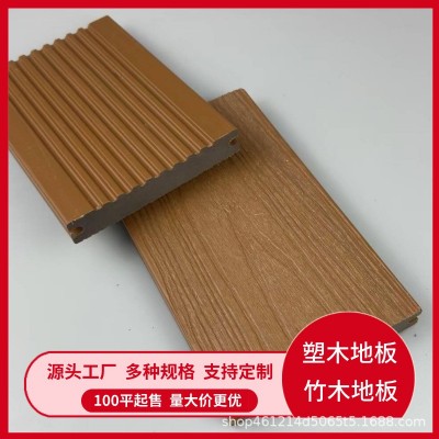 共挤塑木塑木木栈道地板塑木围栏多少钱一平方米户外方孔塑木地板图4