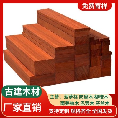 厂家批发山樟木 碳化木 菠萝格 防腐木 柳桉木 芬兰木 车圆木方图5