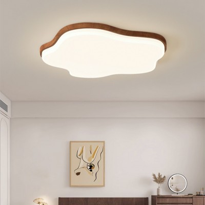 全光谱护眼客厅吸顶灯全屋套餐灯具日式复古原木餐厅卧室吸顶灯图2