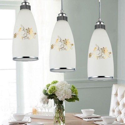 现代简约餐厅三头创意饭厅酒吧台餐桌灯led铁艺餐吊灯具工厂批发图2