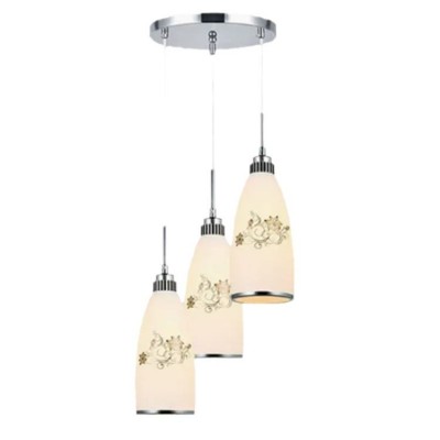 现代简约餐厅三头创意饭厅酒吧台餐桌灯led铁艺餐吊灯具工厂批发图5