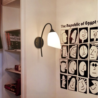 简约现代壁灯单头铁艺创意造型楼梯墙壁灯客厅背景墙卧室床头灯图4