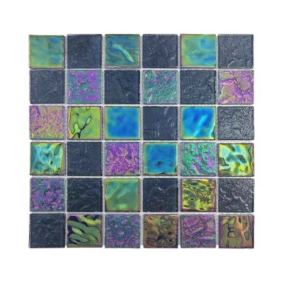 幻彩水晶玻璃马赛克游泳池水池鱼池墙贴瓷砖餐厅咖啡厅阳台背景墙图5