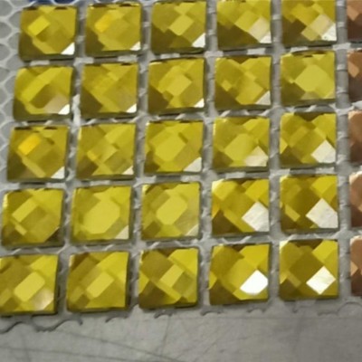 钻石马赛克瓷砖玻璃13面镜面商场墙贴银镜闪钻玻璃墙贴装饰图2