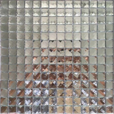 钻石马赛克瓷砖玻璃13面镜面商场墙贴银镜闪钻玻璃墙贴装饰图4