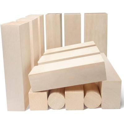 长方形松木条diy建筑模型木方雕刻材料方条方块多规格打孔木块图4