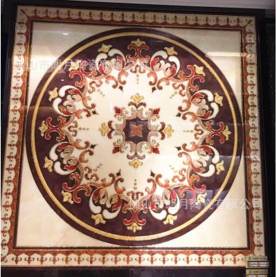 1200 1600抛晶镀金客厅地心玄关过道走廊入户拼图地砖 餐厅拼花砖图4