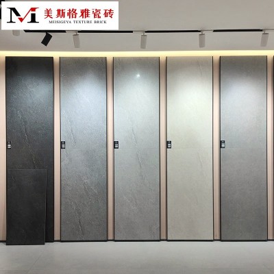 佛山厂家素色防滑地砖客厅瓷砖750*1500通体仿古磁砖仿天然岩纹理图2