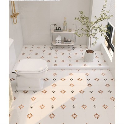 复古南洋中古风300x300全瓷小花砖厨卫墙砖阳台哑光防滑地砖图2