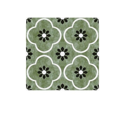 400x400法式复古小花砖绿色厨房卫生间墙砖阳台地砖娘惹网红图4