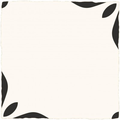 中古风焦糖色200小花砖法式复古风卫生间浴室厨房黑白波导线地砖图4