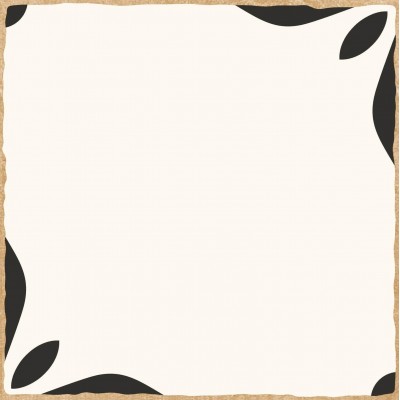 中古风焦糖色200小花砖法式复古风卫生间浴室厨房黑白波导线地砖图5