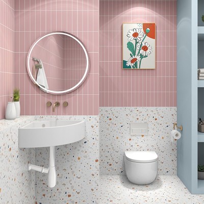 彩色格子砖300×600卫生间阳台厨房墙砖马卡龙18格哑光墙砖北欧风图3