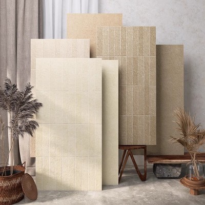 法式莱姆石瓷砖600×1200复古客厅民宿庭院防滑地砖卫生间墙面砖