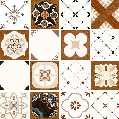 法式复古小花砖300x300 厨房卫生间瓷砖花园阳台浴室防滑地砖墙砖图2