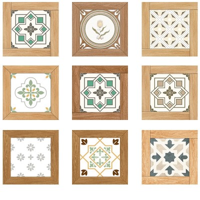 法式复古小花砖300x300 厨房卫生间瓷砖花园阳台浴室防滑地砖墙砖