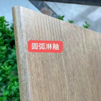 哑光瓷砖楼梯踏步砖弧边釉面通体大理石一体式防滑仿木纹楼 梯瓷砖图3