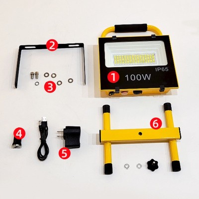摆摊夜市太阳能充电照明灯便携移动户外停电应急工地LED露营灯图3