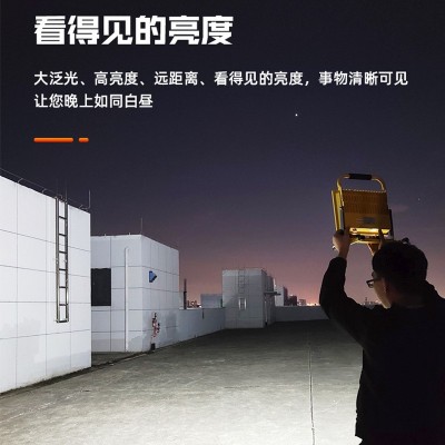 摆摊夜市太阳能充电照明灯便携移动户外停电应急工地LED露营灯图2