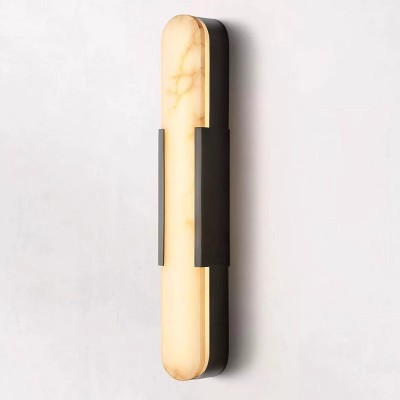 西班牙天然云石壁灯中山灯具简约现代走廊卧室床头客厅灯北欧图3