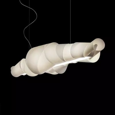 后现代侘寂风餐厅吊灯法式意式设计师长条吧台餐桌灯个性吊灯灯具图4