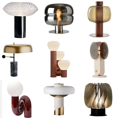 工厂批发LED台灯卧室酒店床头创意装饰灯北欧简约艺术台灯图5