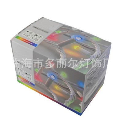 10米100灯LED橡胶线灌胶灯串户外亮化工程防水抗冻IP65彩灯带尾插图5