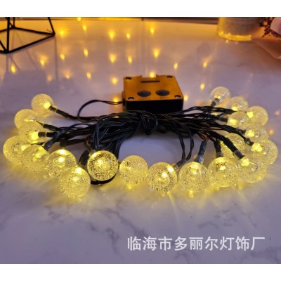 工厂批发太阳能灯串 星星灯串灯庭院装饰灯户外彩灯气泡球灯图4
