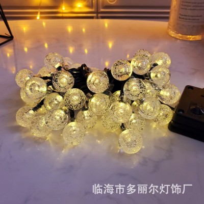 工厂批发太阳能灯串 星星灯串灯庭院装饰灯户外彩灯气泡球灯图3