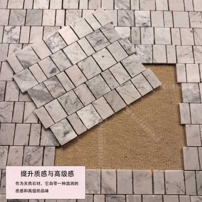 石材马赛克瓷砖小块卫生间泡澡池游泳池大花绿水池鱼池大理石复古图3