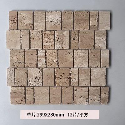 石材马赛克瓷砖小块卫生间泡澡池游泳池大花绿水池鱼池大理石复古图5