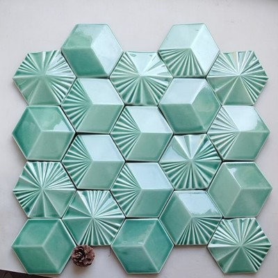 手工注浆六角砖 个性瓷砖 异形六角砖 酒店餐饮店商业空间瓷砖图4