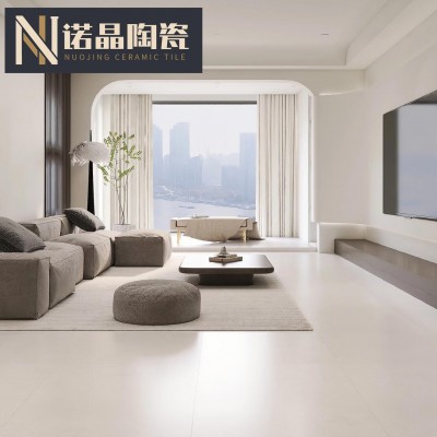 广东佛山柔光天鹅绒瓷砖750x1500客厅防滑地砖奶油风地板砖通体砖图2
