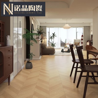 特价木纹砖600x1200客厅卧室仿实木地砖鱼骨纹人字拼木纹砖瓷砖图3