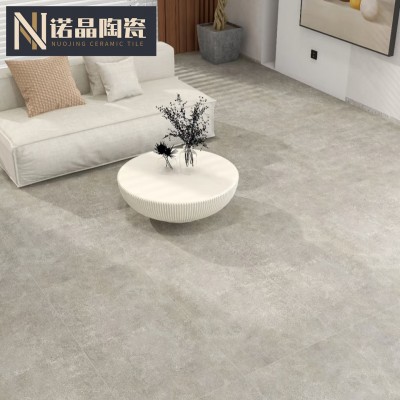 哑光水泥灰复古砖 酒店民宿连锁店灰色防滑地砖 卫生间仿古砖瓷砖图3