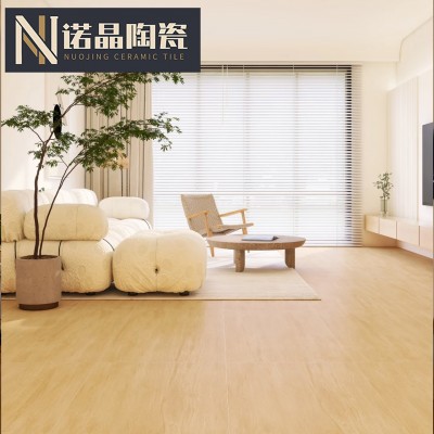 天鹅绒柔光木纹砖600x1200客厅卧室仿实木地砖书房鱼骨纹瓷砖广东图4