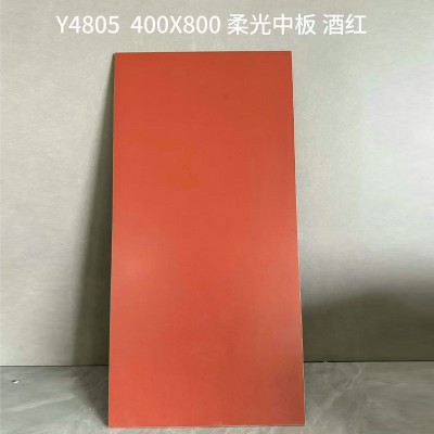 佛山全瓷柔光素色瓷砖400x800商场卫生间防滑耐磨纯色中板仿古砖图3