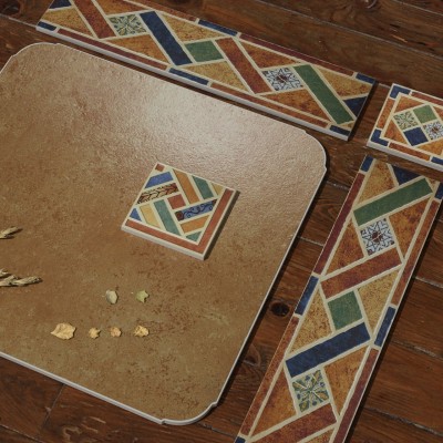 美式田园仿古砖配套波导线客厅波打线120x500卧室腰线踢脚线转角图5