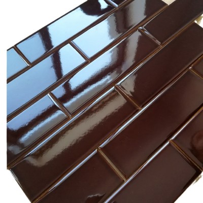 中国红长条砖 红色亮面墙砖 淄博个性小砖 千纳手工砖图4