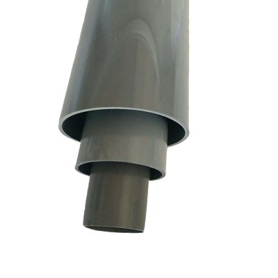 PVC农田灌溉管 灰色园林灌溉管 地埋绿化园林水管 打孔灰色滴管管图5