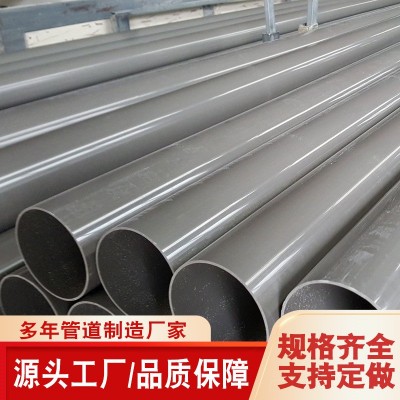 PVC农田灌溉管 灰色园林灌溉管 地埋绿化园林水管 打孔灰色滴管管图2