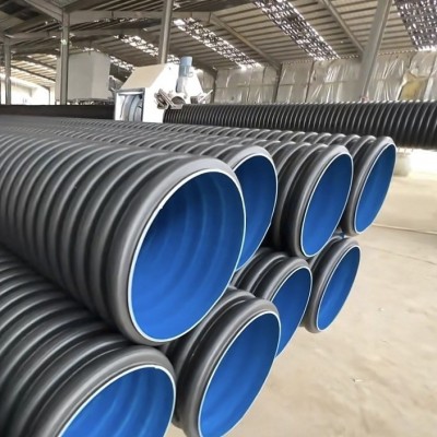 PE双壁波纹管厂家现货大口径排水管农村改造用排水管PE双壁波纹管图3