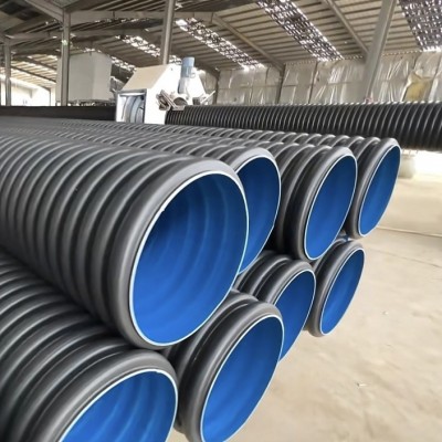 hdpe双壁波纹管污水管道市政聚乙烯排污波纹管钢带增强螺 旋管克拉图5