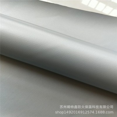 阻燃面料耐高温凯夫拉硅胶布液压油管包裹材料防火耐磨芳纶硅胶布图5