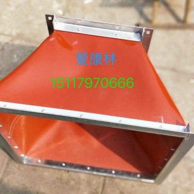 防火布软连接 硅胶布软连接硅钛合金布软连接 通风管道专用图3